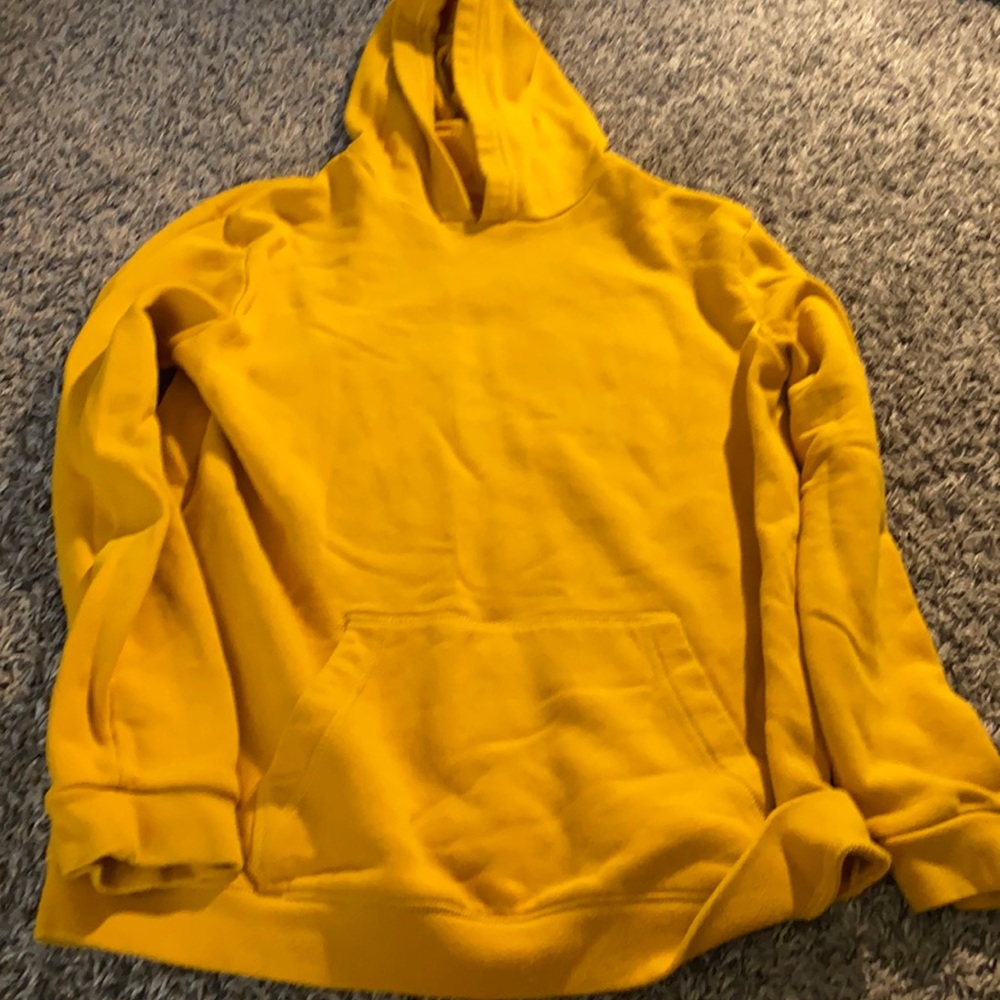 yellow hoodie